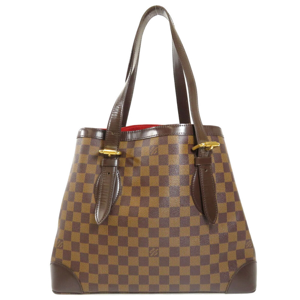 Louis Vuitton Hampstead Canvas Bag Damier Tote Brown